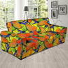 Orange And Blue Butterfly Print Sofa Cover-grizzshop