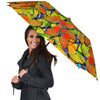 Orange And Blue Butterfly Print Umbrella-grizzshop