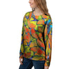 Orange And Blue Butterfly Print Women's Sweatshirt-grizzshop