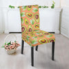 Orange Avocado Patttern Print Chair Cover-grizzshop