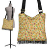 Orange Avocado Patttern Print Crossbody Bags-grizzshop