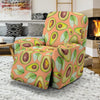 Orange Avocado Patttern Print Recliner Cover-grizzshop