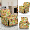 Orange Avocado Patttern Print Recliner Cover-grizzshop