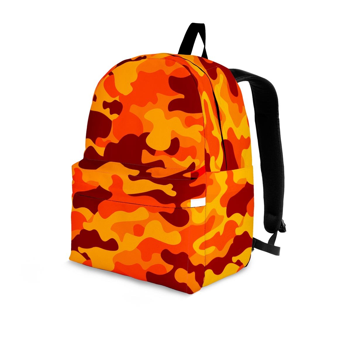 Orange Camo Print Backpack-grizzshop