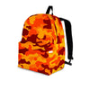 Orange Camo Print Backpack-grizzshop