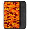 Orange Camo Print Car Console Cover-grizzshop