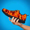 Orange Camo Print Men's Sneakers-grizzshop