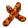 Orange Camo Print Muay Thai Shin Guard-grizzshop