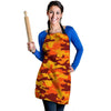 Orange Camo Print Women's Apron-grizzshop