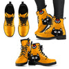 Orange Cat Women's Leather Boots-grizzshop