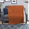 Orange Glitter Texture Print Blanket-grizzshop