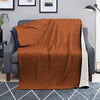 Orange Glitter Texture Print Blanket-grizzshop