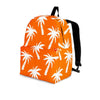 Orange Hawaiian Palm Tree Print Backpack-grizzshop