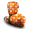Orange Hawaiian Palm Tree Print Boxing Gloves-grizzshop