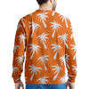 Orange Hawaiian Palm Tree Print Men's Sweatshirt-grizzshop