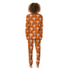 Orange Hawaiian Palm Tree Print Women's Pajamas-grizzshop