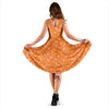 Orange Paisley Bandana Print Dress-grizzshop