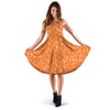 Orange Paisley Bandana Print Dress-grizzshop