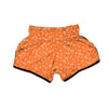 Orange Paisley Bandana Print Muay Thai Boxing Shorts-grizzshop