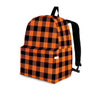 Orange Plaid Backpack-grizzshop