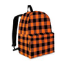 Orange Plaid Backpack-grizzshop