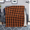 Orange Plaid Blanket-grizzshop