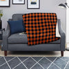 Orange Plaid Blanket-grizzshop