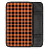 Orange Plaid Car Console Cover-grizzshop