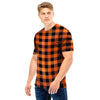 Orange Plaid Men T Shirt-grizzshop