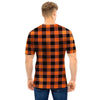 Orange Plaid Men T Shirt-grizzshop