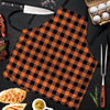 Orange Plaid Men's Apron-grizzshop