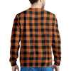 Orange Plaid Men's Sweatshirt-grizzshop