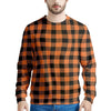 Orange Plaid Men's Sweatshirt-grizzshop