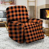 Orange Plaid Recliner Cover-grizzshop