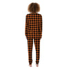 Orange Plaid Women's Pajamas-grizzshop