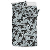 Orca Killer Whale Print Pattern Duvet Cover Bedding Set-grizzshop