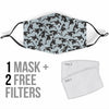 Orca Killer Whale Print Pattern Face Mask-grizzshop