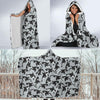 Orca Killer Whale Print Pattern Hooded Blanket-grizzshop