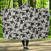 Orca Killer Whale Print Pattern Hooded Blanket-grizzshop