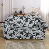 Orca Killer Whale Print Pattern Loveseat Cover-grizzshop