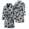 Orca Killer Whale Print Pattern Men Long Robe-grizzshop