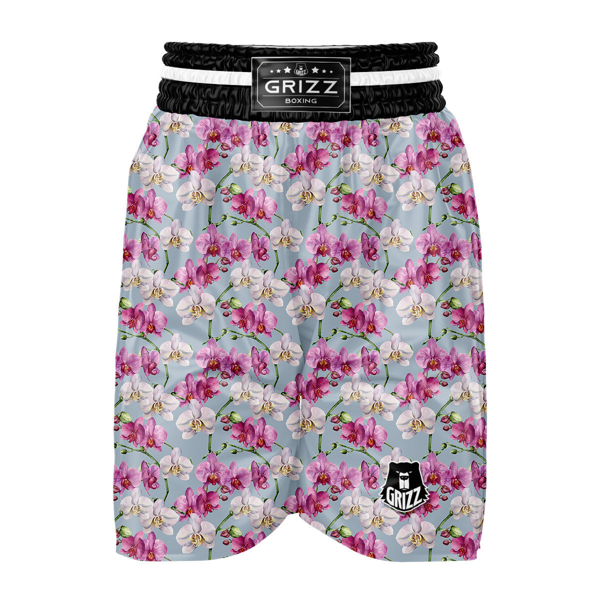 Orchid Cute Print Boxing Shorts-grizzshop