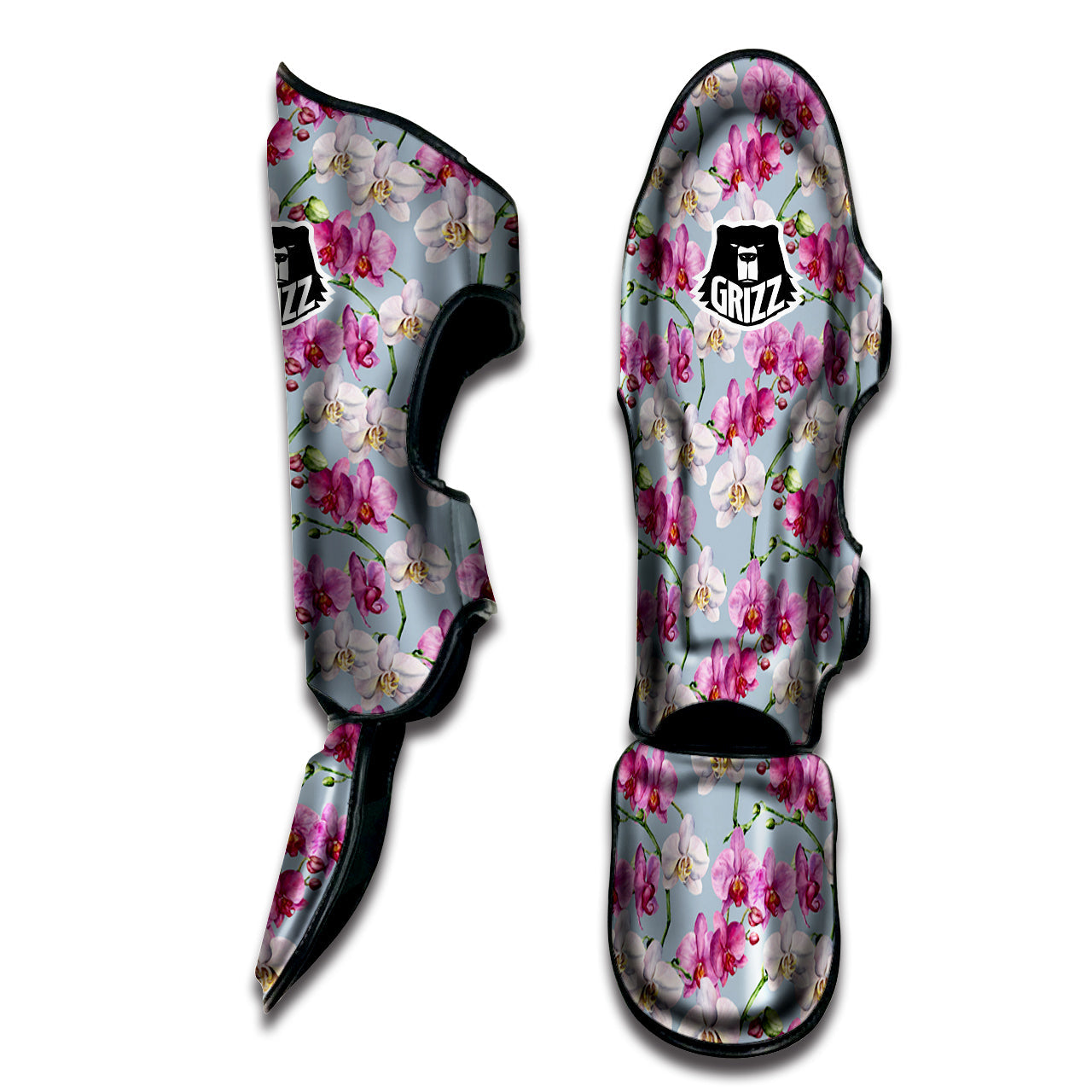 Orchid Cute Print Muay Thai Shin Guards-grizzshop