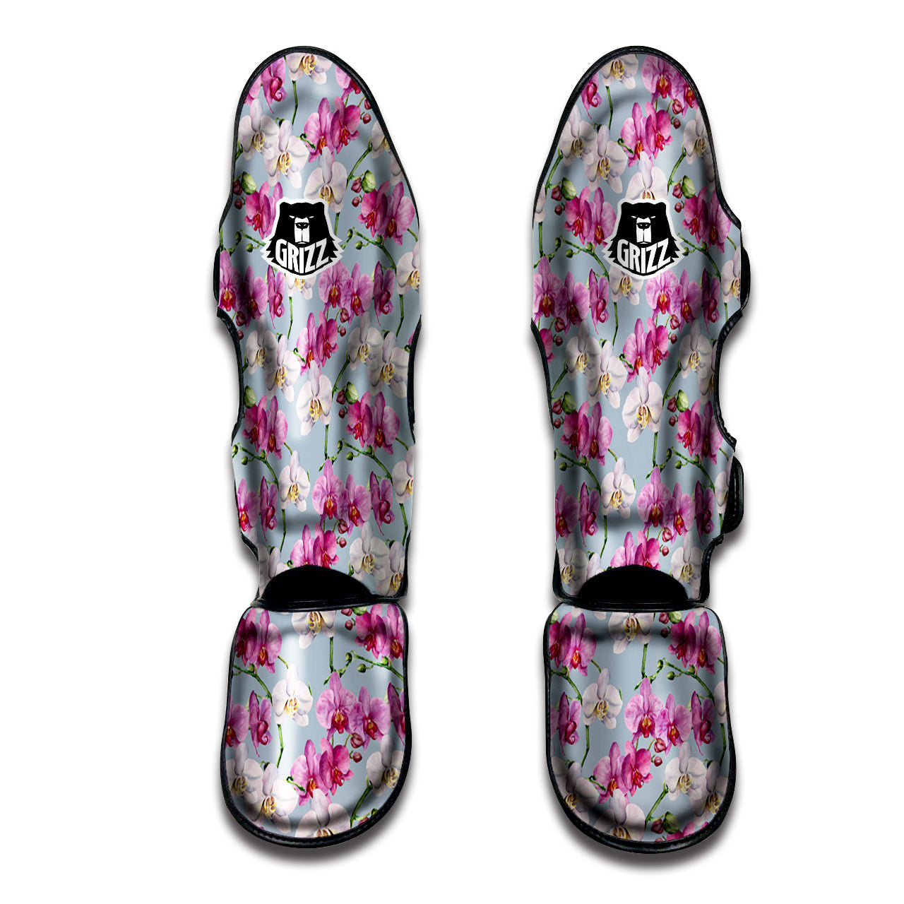 Orchid Cute Print Muay Thai Shin Guards-grizzshop