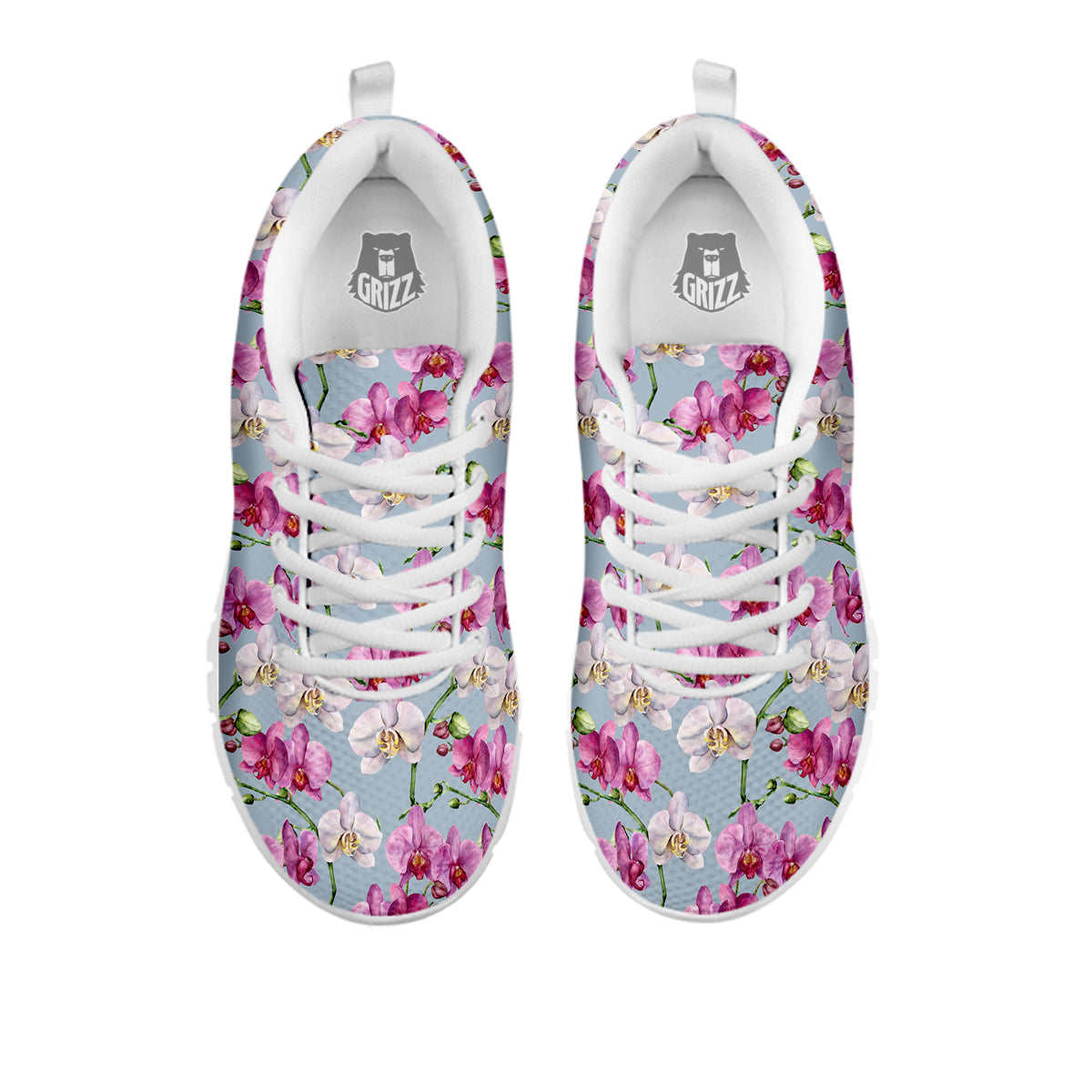 Orchid Cute Print White Sneaker-grizzshop