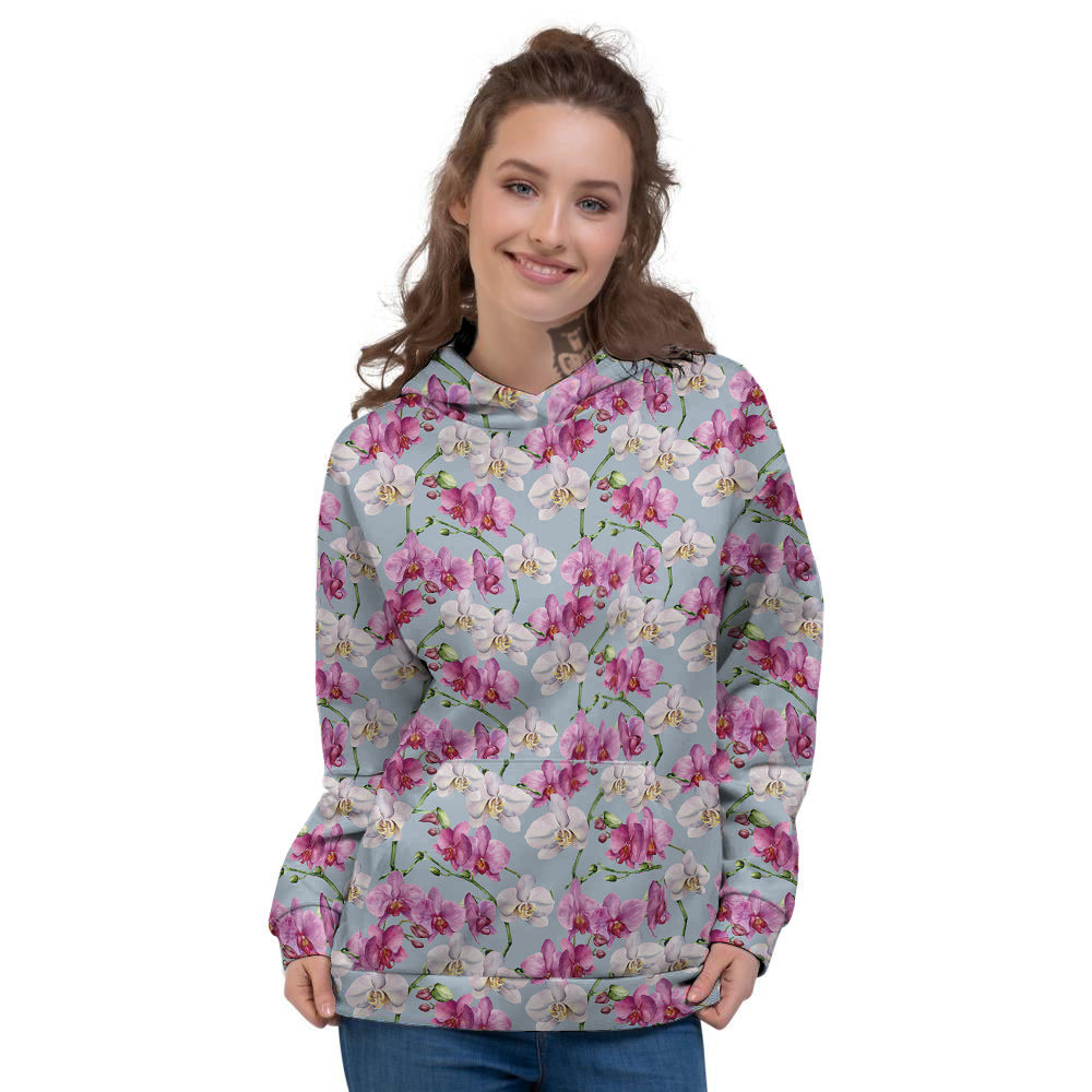 Orchid Cute Print Women's Hoodie-grizzshop