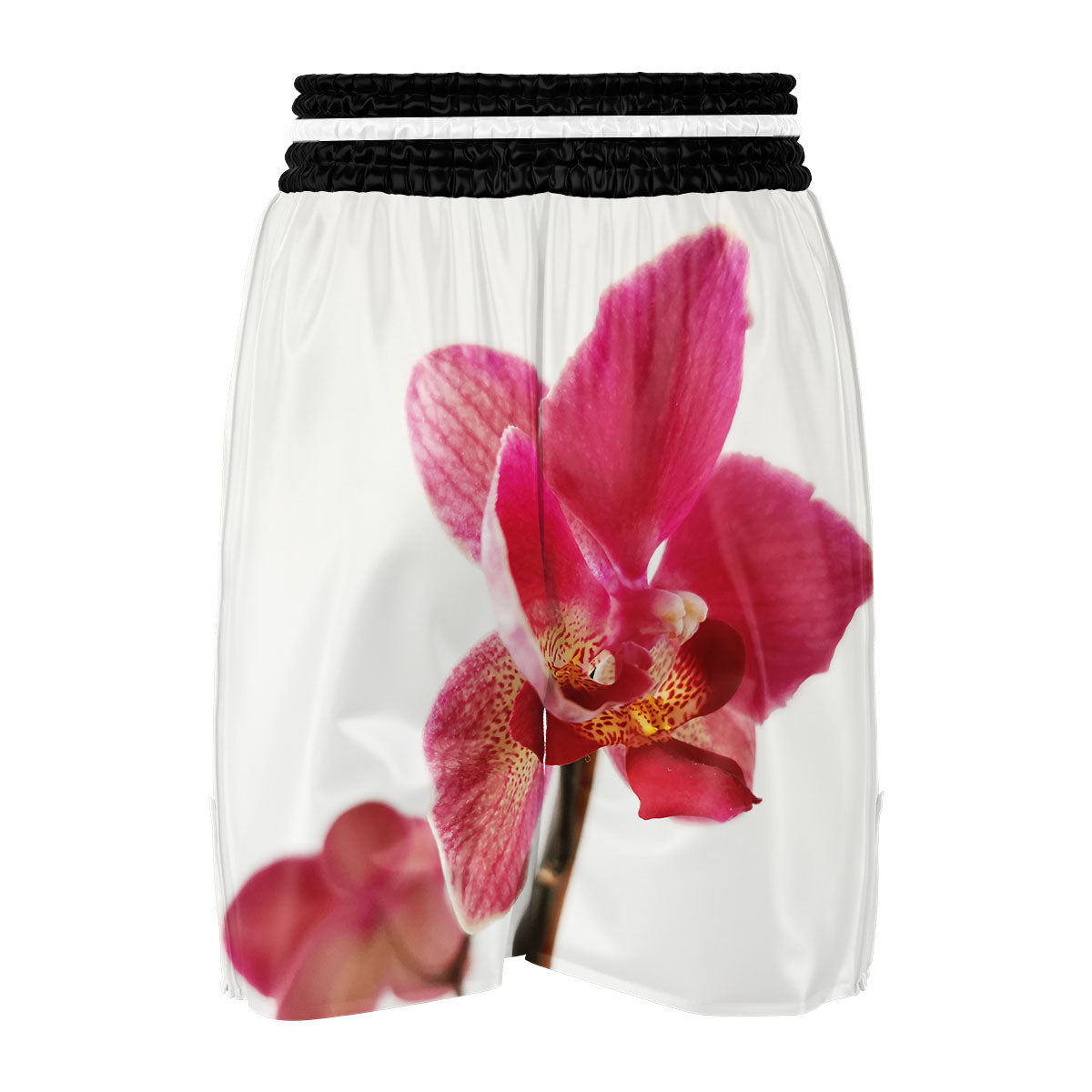 Orchid Flower Pink Print Boxing Shorts-grizzshop