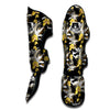 Orchid Yellow Print Pattern Muay Thai Shin Guards-grizzshop