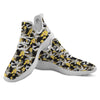 Orchid Yellow Print Pattern White Athletic Shoes-grizzshop