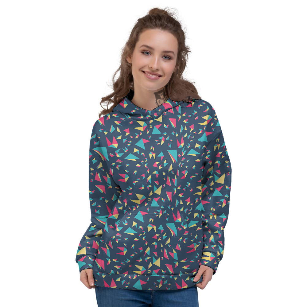 Origami Crane Colorful Print Pattern Women's Hoodie-grizzshop